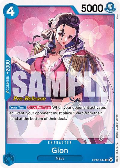 Gion OP06-044 Wings of the Captain Pre-Release Cards Card