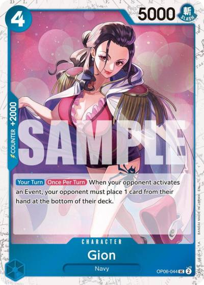 Gion (Pirate Foil) OP06-044 Premium Booster -The Best- Vol. 2 Card