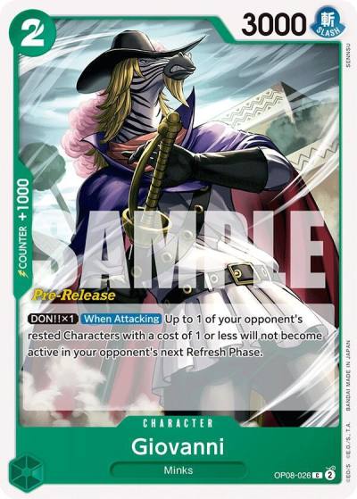 Giovanni OP08-026 Two Legends Pre-Release Cards Card