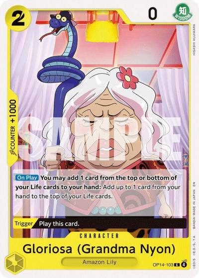 Gloriosa (Grandma Nyon) OP14-103 The Azure Sea's Seven Card