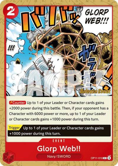 Glorp Web!! OP11-019 A Fist of Divine Speed Release Event Cards Card