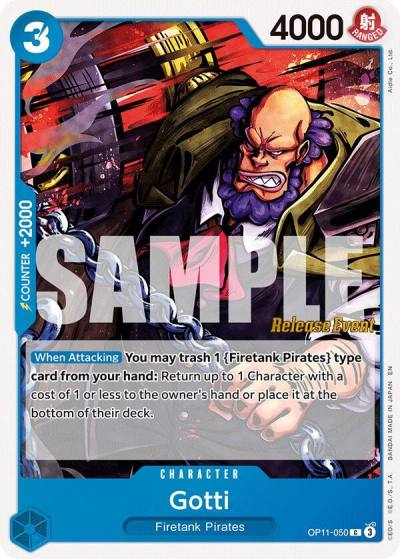 Gotti OP11-050 A Fist of Divine Speed Release Event Cards Card