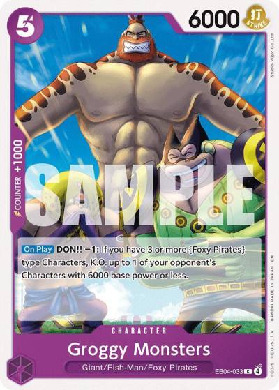 Groggy Monsters EB04-033 The Azure Sea's Seven Card