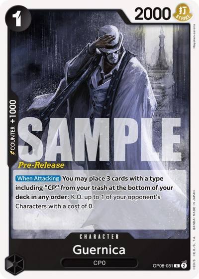 Guernica OP08-081 Two Legends Pre-Release Cards Card