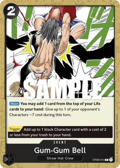 Gum-Gum Bell ST08-014 Starter Deck 8: Monkey.D.Luffy Card