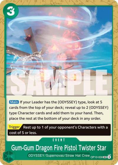 Gum-Gum Dragon Fire Pistol Twister Star OP10-039 Royal Blood Card