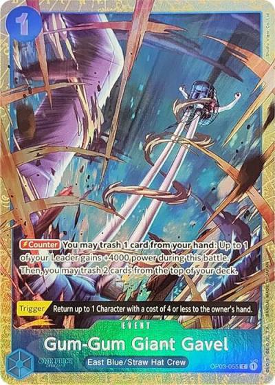Gum-Gum Giant Gavel (Premium Card Collection -Best Selection Vol. 2-) OP03-055 One Piece Promotion Cards Card
