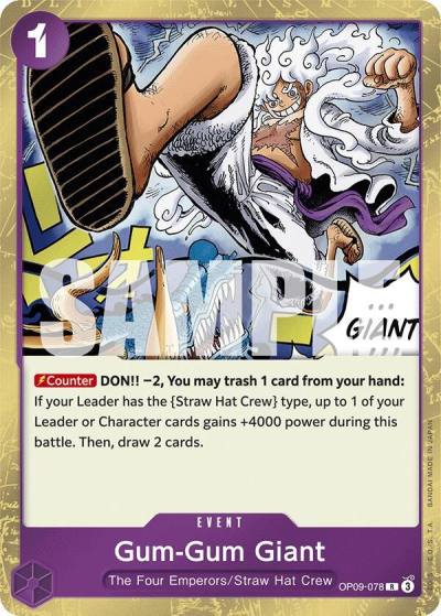 Gum-Gum Giant OP09-078 Emperors in the New World Card
