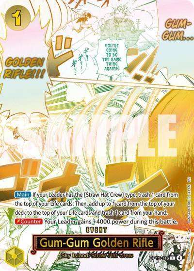Gum-Gum Golden Rifle (Alternate Art) OP15-116 Adventure on Kami's Island Card
