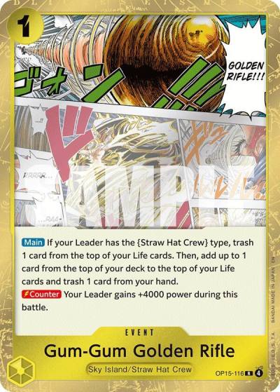 Gum-Gum Golden Rifle OP15-116 Adventure on Kami's Island Card