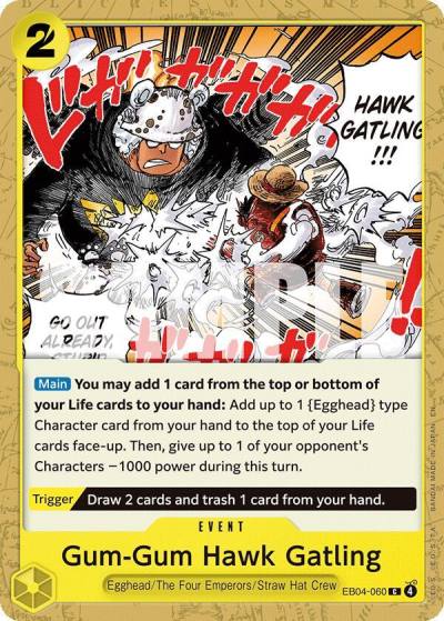 Gum-Gum Hawk Gatling EB04-060 Adventure on Kami's Island Card