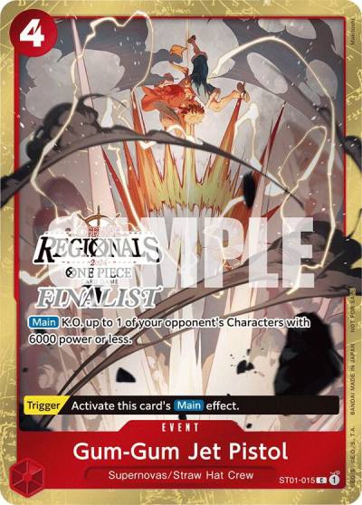 Gum-Gum Jet Pistol (Offline Regional 2024) [Finalist] ST01-015 One Piece Promotion Cards Card