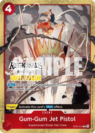 Gum-Gum Jet Pistol (Offline Regional 2024) [Winner] ST01-015 One Piece Promotion Cards Card