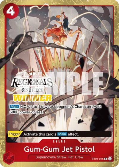 Gum-Gum Jet Pistol (Online Regional 2024) [Winner] ST01-015 One Piece Promotion Cards Card