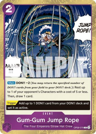 Gum-Gum Jump Rope (Pirate Foil) OP09-079 Premium Booster -The Best- Vol. 2 Card
