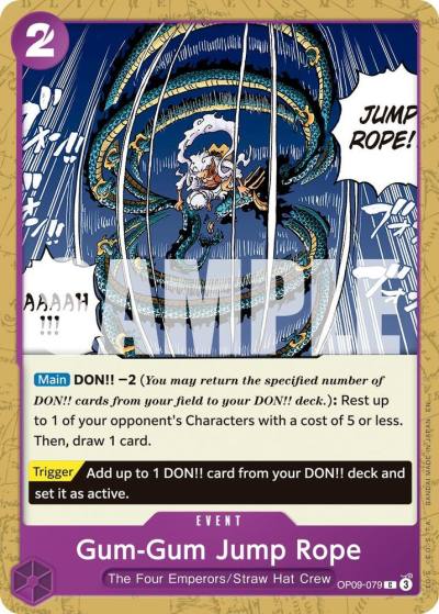 Gum-Gum Jump Rope (Reprint) OP09-079 Premium Booster -The Best- Vol. 2 Card