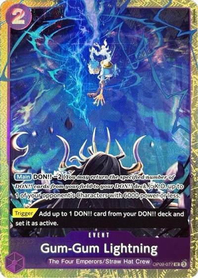 Gum-Gum Lightning (Premium Card Collection -Best Selection Vol. 4-) OP09-077 One Piece Promotion Cards Card