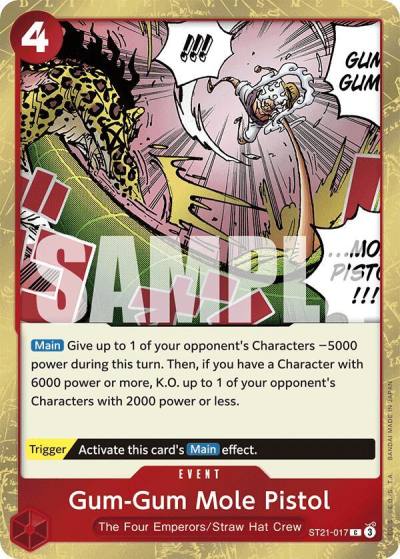 Gum-Gum Mole Pistol ST21-017 Starter Deck EX: Gear 5 Card