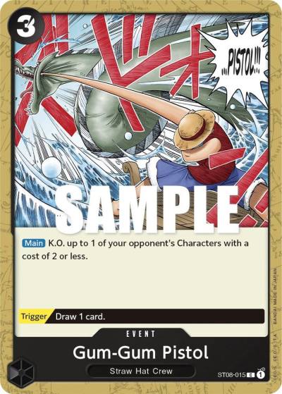 Gum-Gum Pistol ST08-015 Starter Deck 8: Monkey.D.Luffy Card