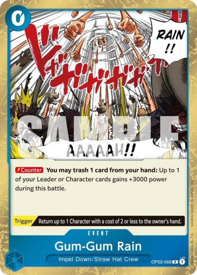 Gum-Gum Rain (Reprint) OP02-068 Premium Booster -The Best- Vol. 2 Card