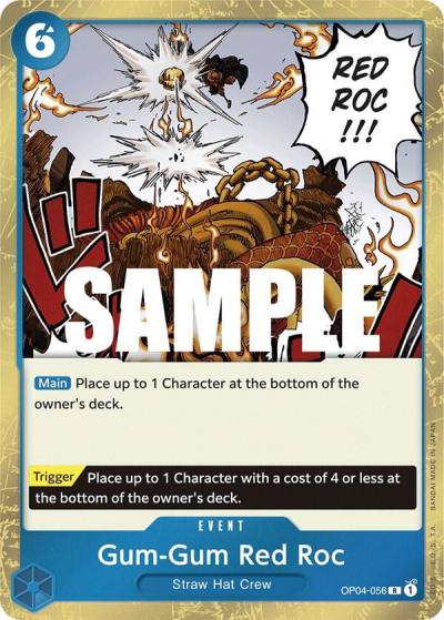Gum-Gum Red Roc OP04-056 Kingdoms of Intrigue Card