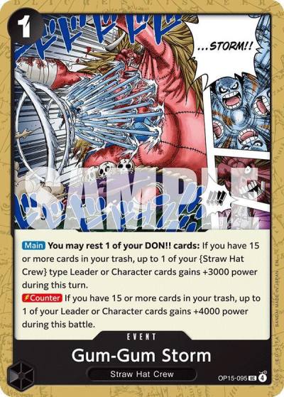 Gum-Gum Storm OP15-095 Adventure on Kami's Island Card