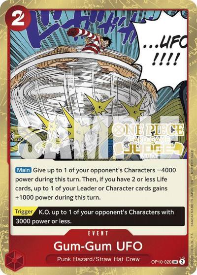 Gum-Gum UFO (Judge Pack Vol. 6) OP10-020 One Piece Promotion Cards Card
