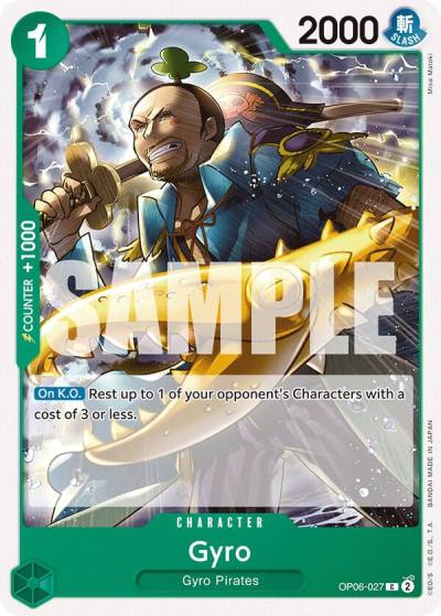 Gyro OP06-027 Wings of the Captain Card