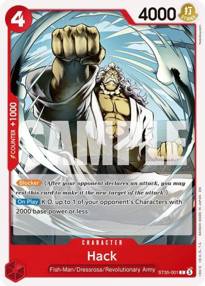 Hack ST35-001 Starter Deck 35: RED/BLACK Sabo Card