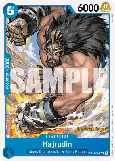 Hajrudin OP15-049 Adventure on Kami's Island Release Event Cards Card
