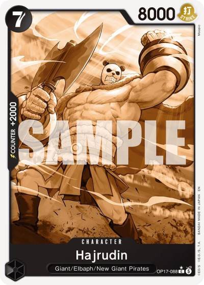 Hajrudin (Pandaman Art) OP17-088 The World's Strongest Warriors Card