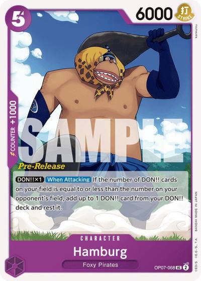 Hamburg OP07-068 500 Years in the Future Pre-Release Cards Card