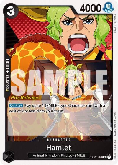 Hamlet OP08-090 Two Legends Pre-Release Cards Card