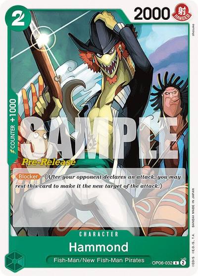 Hammond OP06-032 Wings of the Captain Pre-Release Cards Card