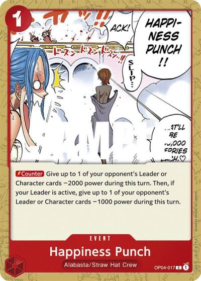 Happiness Punch OP04-017 Kingdoms of Intrigue Card