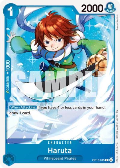 Haruta OP13-045 Carrying On His Will Card