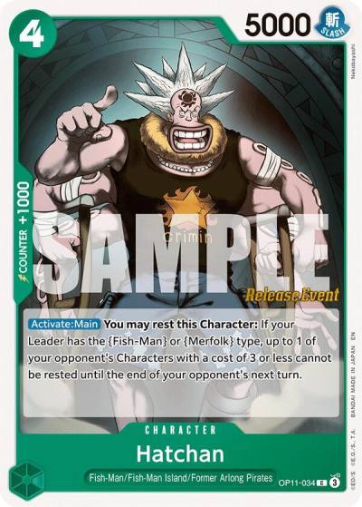 Hatchan OP11-034 A Fist of Divine Speed Release Event Cards Card