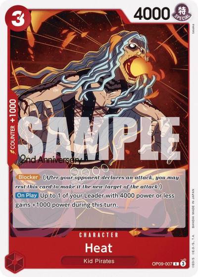 Heat OP09-007 Emperors in the New World: 2nd Anniversary Tournament Cards Card