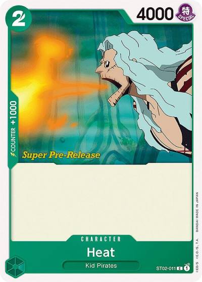 Heat ST02-011 Super Pre-Release Starter Deck 2: Worst Generation Card