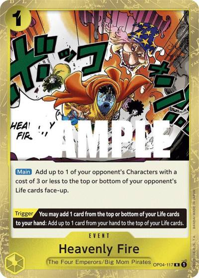 Heavenly Fire OP04-117 Kingdoms of Intrigue Card