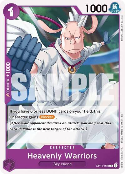 Heavenly Warriors OP15-068 Adventure on Kami's Island Card