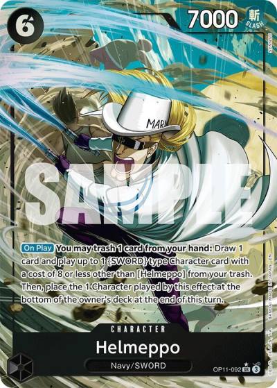 Helmeppo (Alternate Art) OP11-092 A Fist of Divine Speed Card