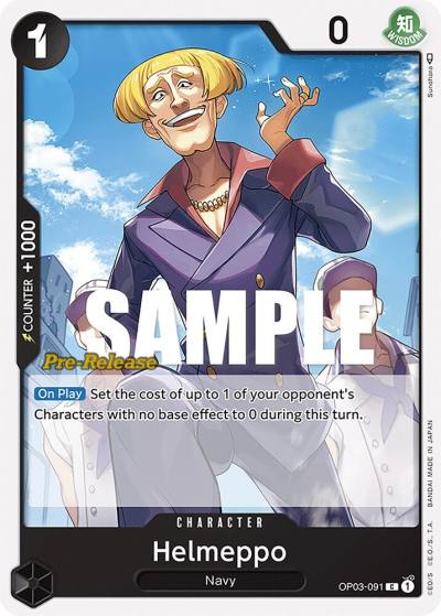 Helmeppo OP03-091 Pillars of Strength Pre-Release Cards Card