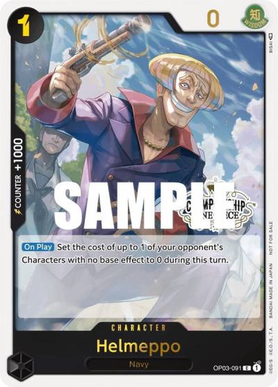 Helmeppo (Store Championship Participation Pack Vol. 2) OP03-091 One Piece Promotion Cards Card