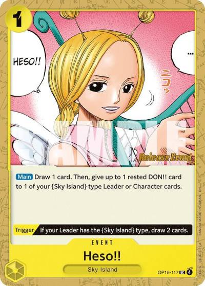 Heso!! OP15-117 Adventure on Kami's Island Release Event Cards Card