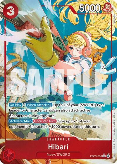 Hibari (Alternate Art) EB03-008 Extra Booster: One Piece Heroines Edition Card