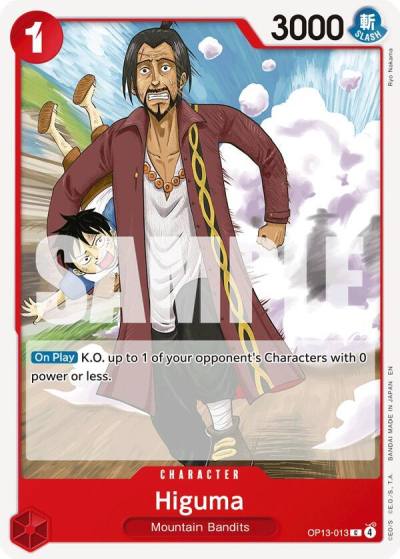 Higuma OP13-013 Carrying On His Will Card