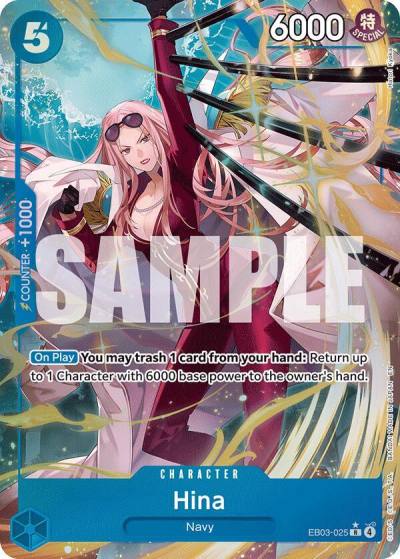Hina (Alternate Art) EB03-025 Extra Booster: One Piece Heroines Edition Card