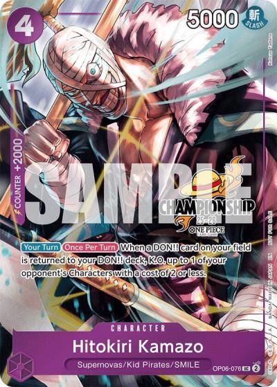 Hitokiri Kamazo (CS 25-26 Celebration Pack) OP06-076 One Piece Promotion Cards Card