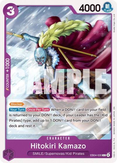 Hitokiri Kamazo EB04-035 The Azure Sea's Seven Card